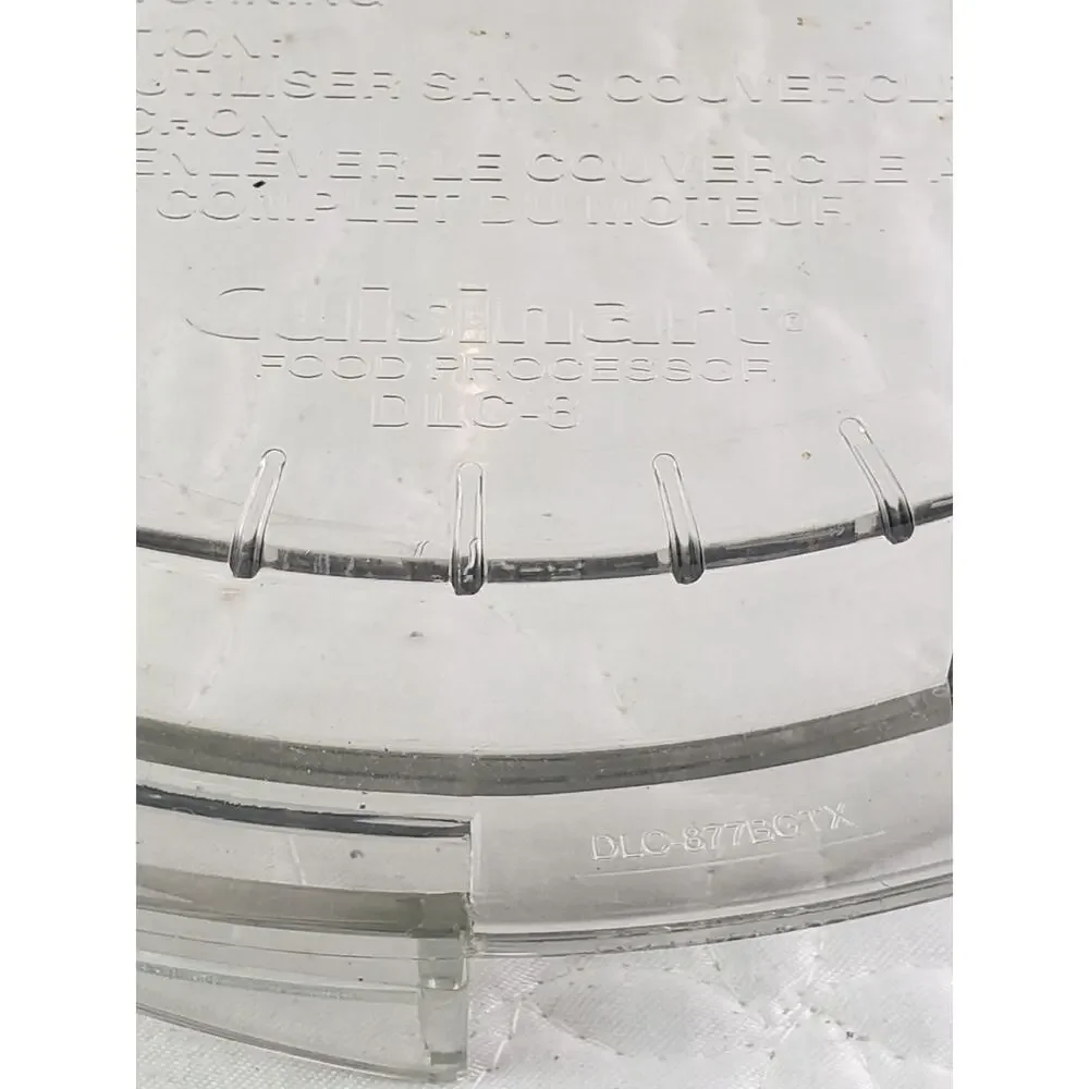 CUISINART Food Processor DLC-8 Amber Lid DLC-844TX DLC-837TX Replacement 3 pcs